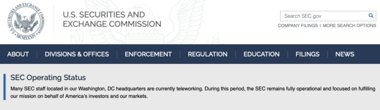 SEC Operating Status