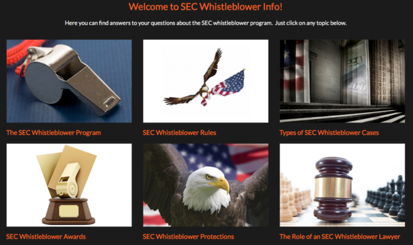 SEC whistleblower information